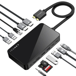 iVANKY FusionDock 1 Docking Station with 150W Power Adapter, 12-in-2 Dual 4K@60Hz Monitor Dock for MacBook M1/M2/M3 Pro/Max Display Dock iVANKY FusionDock 1 Docking Station with 150W Power Adapter, 12-in-2 Dual 4K@60Hz Monitor Dock for MacBook M1/M2/M3 Pro/Max Display Dock