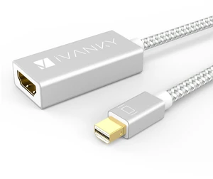 iVANKY 4K@30Hz Mini DisplayPort to HDMI Adapter, Thunderbolt 1 and 2 to HDMI, Gold-Plated Nylon Braided, for MacBook Air Pro, Surface Pro Dock Book, Monitor, Projector, Not for TB3 TB4 USB-C iVANKY 4K@30Hz Mini DisplayPort to HDMI Adapter, Thunderbolt 1 and 2 to HDMI, Gold-Plated Nylon Braided, for MacBook Air Pro, Surface Pro Dock Book, Monitor, Projector, Not for TB3 TB4 USB-C
