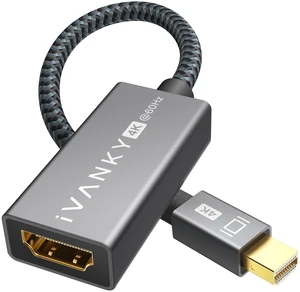 iVANKY 4K@60Hz Active Mini DP to HDMI Adapter, Thunderbolt 1 and 2 to HDMI, 2K@144Hz 1080p@240Hz, for MacBook Air Pro, Surface Pro Dock, Monitor, Projector, Not for TB3 TB4 USB-C iVANKY 4K@60Hz Active Mini DP to HDMI Adapter, Thunderbolt 1 and 2 to HDMI, 2K@144Hz 1080p@240Hz, for MacBook Air Pro, Surface Pro Dock, Monitor, Projector, Not for TB3 TB4 USB-C