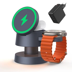 iVANKY 5-in-1 Wireless Charger with Night Light, 100W Dual USB-C Adapter, MagSafe Travel Charging Stand for iPhone 17e/17/16/15/14/13/12/11, Apple Watch, AirPods, Laptop, iPad iVANKY 5-in-1 Wireless Charger with Night Light, 100W Dual USB-C Adapter, MagSafe Travel Charging Stand for iPhone 17e/17/16/15/14/13/12/11, Apple Watch, AirPods, Laptop, iPad