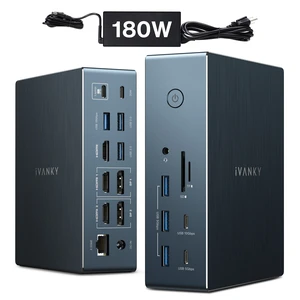 iVANKY Triple 4K@60Hz DisplayLink Docking Station (Driver Required) for Mac M1-M5 & Windows, 20-in-1 USB-C Dock, 180W Adapter, HDMI, DP, 2.5GbE, 10Gbps iVANKY Triple 4K@60Hz DisplayLink Docking Station (Driver Required) for Mac M1-M5 & Windows, 20-in-1 USB-C Dock, 180W Adapter, HDMI, DP, 2.5GbE, 10Gbps