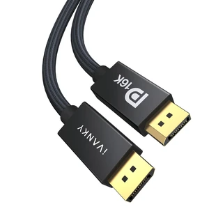 iVANKY 80Gbps 16K DisplayPort 2.1 Cable 10ft, DP to DP Cord Supports UHBR20 16K@60Hz 8K@240Hz 4K@540Hz HDR10 HDCP 2.3 for Gaming Monitor PC Graphics iVANKY 80Gbps 16K DisplayPort 2.1 Cable 10ft, DP to DP Cord Supports UHBR20 16K@60Hz 8K@240Hz 4K@540Hz HDR10 HDCP 2.3 for Gaming Monitor PC Graphics