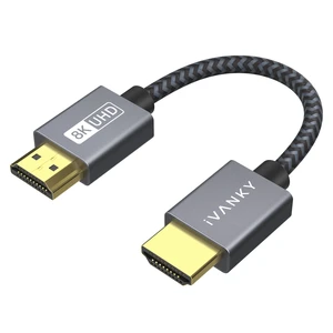 iVANKY Short HDMI 2.1 Cable 1ft/0.3M, 48Gbps Ultra High Speed HDMI Cord 8K@60Hz 4K@120Hz, eARC HDR10 VRR ALLM, Braided, for PS5 Xbox HDTV Blu-ray iVANKY Short HDMI 2.1 Cable 1ft/0.3M, 48Gbps Ultra High Speed HDMI Cord 8K@60Hz 4K@120Hz, eARC HDR10 VRR ALLM, Braided, for PS5 Xbox HDTV Blu-ray