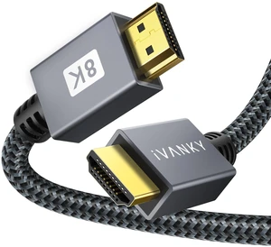 iVANKY 8K HDMI 2.1 Cable 10ft, 48Gbps Ultra High Speed HDMI Cord 10K/8K@60Hz 4K@120Hz, HDR eARC HDCP 2.3, Braided, for PS5 Xbox Roku TV Switch PC iVANKY 8K HDMI 2.1 Cable 10ft, 48Gbps Ultra High Speed HDMI Cord 10K/8K@60Hz 4K@120Hz, HDR eARC HDCP 2.3, Braided, for PS5 Xbox Roku TV Switch PC
