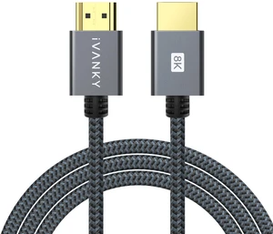 iVANKY 8K HDMI 2.1 Cable 15ft, 48Gbps Ultra High Speed HDMI Cord 10K/8K@60Hz 4K@120Hz, HDR10 eARC HDCP 2.3 3D, Braided, for PS5 PS4 UHD TV PC iVANKY 8K HDMI 2.1 Cable 15ft, 48Gbps Ultra High Speed HDMI Cord 10K/8K@60Hz 4K@120Hz, HDR10 eARC HDCP 2.3 3D, Braided, for PS5 PS4 UHD TV PC