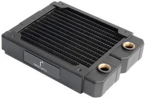 dracaena.io 120mm - 28mm/1.1 inch Thick Computer Radiator, 14 Tubes Copper Water Cooling Cooler for CPU Heat Sink - Liquid Heat Exchanger Dual G1/4 Thread, Black