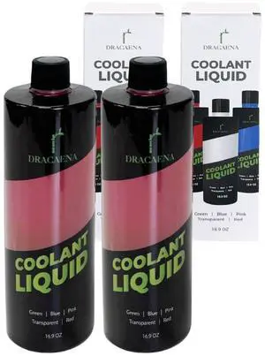 Dracaena.io 33.8oz/ 1000ml PC Cooling Fluid, Colored Liquid, New Formula Premixed Solution for Computer Cooling Systems (Pink)