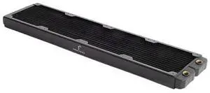 dracaena.io 480mm - 28mm/1.1 inch Thick Computer Radiator, 14 Tubes Copper Water Cooling Cooler for CPU Heat Sink - Liquid Heat Exchanger Dual G1/4 Thread, Black