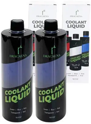 Dracaena.io 33.8oz/ 1000ml PC Cooling Fluid, Colored Liquid, New Formula Premixed Solution for Computer Cooling Systems (Blue)