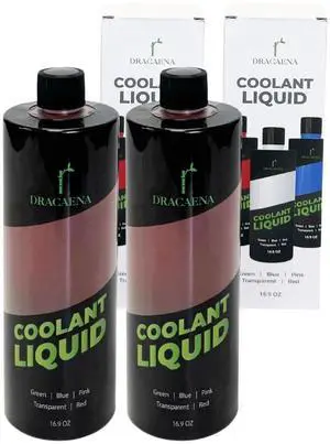 Dracaena.io 33.8oz/ 1000ml PC Cooling Fluid, Colored Liquid, New Formula Premixed Solution for Computer Cooling Systems (Red)