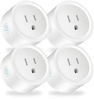 Osprey Smart Plug, Wi-Fi Outlet Socket Compatible with Alexa and Google Home, Automate APP, Timer Function, Voltage Measurement Function, No Hub Required, 16A (4 pcs)