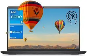 Dell Inspiron 3000 Series 3520 Laptop, 15.6" FHD Touchscreen, Intel Core i5-1155G7, 16GB DDR4 RAM, 512GB PCIe SSD, Webcam, SD Card Reader, Wi-Fi, Windows 11 Home, Black