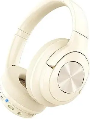 Bingozones B7 Pro Luxify Wireless Headphones Bluetooth Over Ear 65 Hours Playtime Foldable Deep Bass HiFi Stereo Wireless Headsets with Mic Lightweight Memory Foam Soft Earmuff, for Phone,TVBeige Bingozones B7 Pro Luxify Wireless Headphones Bluetooth Over Ear 65 Hours Playtime Foldable Deep Bass HiFi Stereo Wireless Headsets with Mic Lightweight Memory Foam Soft Earmuff, for Phone,TVBeige