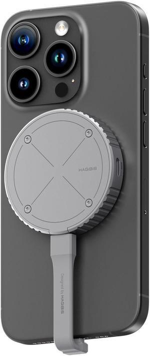 Hagibis Magnetic M.2 2230 NVMe SSD Enclosure with Magsafe for iPhone 16 15 Pro Max ProRes, USB C 3.2 Gen2 10Gbps to NVMe Adapter, Aluminum External SSD Case for MacBook, iPad Pro, Android (MC100)