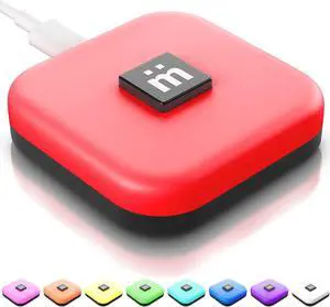 Mutesync USB Mute Button for Zoom, Teams, and Meet. Mac and PC Compatible. Physical, Lighted, External Mute USB Mute me Button Connects via Included USB Cord.