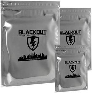 BLACKOUT Faraday Cage EMP Bags Premium Ultra Thick 5pc Prepping Kit Laptops Tablets Smartphones Hard Drives