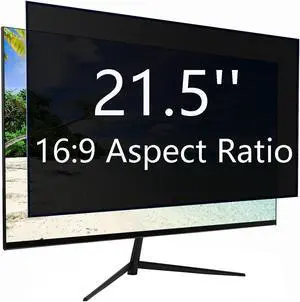 Ceydebne Computer Privacy Screen 21.5 Inch for 16:9 Widescreen Monitor, Anti Blue Light Screen Protector - Anti-Glare - Anti-Scratch Protector Film for Data confidentiality Privacy Shield
