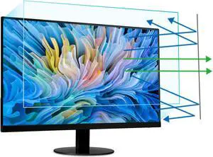 21.5 Inch Anti Blue Light Monitor Screen Protector, Blue Light Blocking & Anti Glare Screen Filter Compatible with 21.5" HP/Acer/LG/Asus/Dell/Lenovo/SAMSUNG with 16:9 Aspect Ratio Screen
