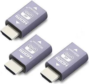 Malarpon Hdmi Edid Emulator Passthrough 3rd Generrtion Aluminum fit Headlesskeep The EDID of The Monitor Active Switches and Extenders 3840x2160@59Hz 3P