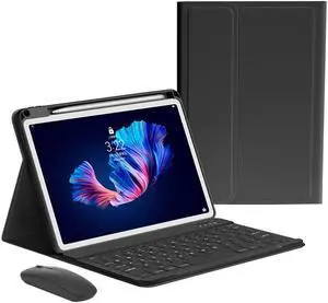 kaitesi Keyboard Case Mouse for iPad Air 11 inch (M3/M2)/ Air 5th 4th Generation 10.9"/ iPad Pro 11 4th/3rd/2nd/1st Gen Case with Magnetic Detachable Color Keyboard (Black)
