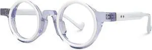 Zeelool Vintage Round Blue Light Blocking Glasses for Women Men Glanton ZJGA260547-03 White