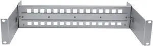 E-link 2U 19inch Adjustable Rack Mount Din Rail Chassis 35mm 19" Rackmount Din Rail Bracket, Easiest Way to Install Din Rail Mount Devices Like Industrial Media Converter in Cabine(Sliver)
