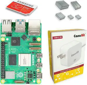 CanaKit Raspberry Pi 5 Basic Kit (8GB RAM | 32GB SD Card)