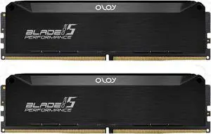 OLOy DDR5 RAM 32GB (2x16GB) Black Hairline Blade 6400 MHz CL32 1.35V Gaming UDIMM (MD5U1664320BRLDA)