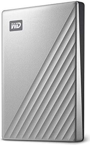Western Digital 2TB My Passport Ultra Silver Portable External Hard Drive HDD, USB-C and USB 3.1 Compatible - WDBC3C0020BSL-WESN