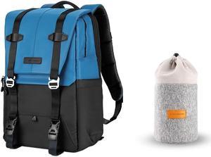 K&F Concept Camera Bag(Backpack 20L)+ 2 in 1 Lens Pouch Bag