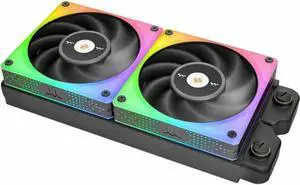 Thermaltake TOUGHFAN 12 RGB Radiator Fan 3 Pack, 16.8 Million RGB Lighting, Max Air Flow 53.75 CL-F135-PL12SW-A