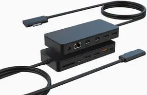 Surface Docking Station, Microsoft Surface Dock. 12-in-1 Docking Station for Microsoft Surface Pro 9/8/X/7/6/5/4/3, Surface Laptop 5/4/3/2/1,Surface Laptop Go 3/2/1, Surface Book 3/2/1