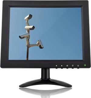 TPEKKA 10 Inch Security CCTV Monitor HD IPS 1024 x 768 Portable Mini TFT LCD Monitor BNC HDMI VGA AV Input for Computer PC FPV Screen DVR CCTV Cam Home Office Surveillance Raspberry Pi Gaming Display
