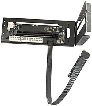JMT R43SG GEN4 M.2 M-Key to PCIE X16 4.0 External Graphics Card Stand Bracket Compatible with NVME SSD NUC Host Expansion Card Graphics Dock (30cm)