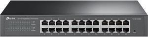 TP-Link 24 Port Gigabit Switch Easy Smart Managed Plug & Play Desktop/Rackmount Sturdy Metal w/ Shielded Ports Support QoS, Vlan, IGMP & LAG (TL-SG1024DE),Black