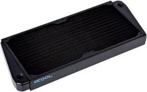 Alphacool NexXxos ST30 Full Copper X-Flow Radiator280, 140mm x 2, Dual Fan, Black
