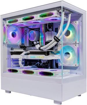 SEGOTEP Endura Pro+ - Full View Dual Tempered Glass - Detachable Panels - ATX Gaming Mid Tower Computer Case - White Color