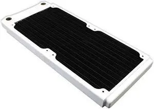 XSPC TX240 Ultra Thin Radiator, 120mm x 2, Dual Fan, White