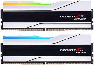 G.SKILL Trident Z5 Neo RGB Series (AMD Expo) DDR5 RAM 32GB (2x16GB) 6000MT/s CL30-36-36-96 1.35V Desktop Computer Memory UDIMM - Matte White (F5-6000J3036F16GX2-TZ5NRW)