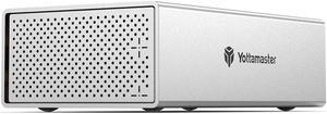 Yottamaster 2 Bay External Hard Drive Enclosure, Aluminum USB C 3.5" HDD Enclosure for 3.5 & 2.5 Inch SATA HDD/SSD, Support 32TB(2x16TB) Direct Attached Storage DAS, Non-RAID [PS200C3]