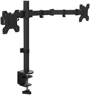 Kanto DML2000 Height Adjustable Desktop Arm Dual Monitor Stand for 17" to 27" Monitors | Black