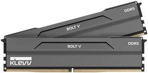 KLEVV Bolt V DDR5 32GB (2x16GB) 6000MHz CL30 A-DIE 1.35V Gaming Desktop Ram Memory SK Hynix Chip XMP 3.0 / AMD Expo Ready (KD5AGUA80-60A300H)