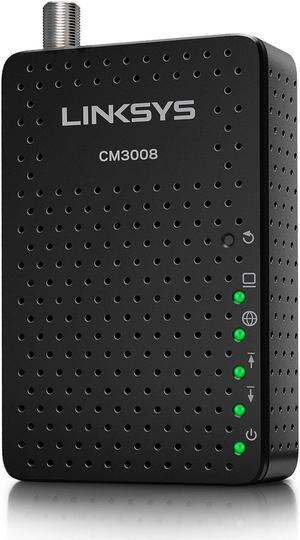 Linksys DOCSIS 3.0 8x4 Cable Modem Certified with Comcast Xfinity, Spectrum, Cox (CM3008)
