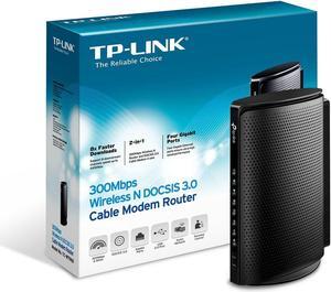 TP-Link TC-W7960 DOCSIS3.0 300Mbps Wireless WiFi Cable Modem Router for Comcast XFINITY, Time Warner Cable, Cox Communications, Charter, Spectrum