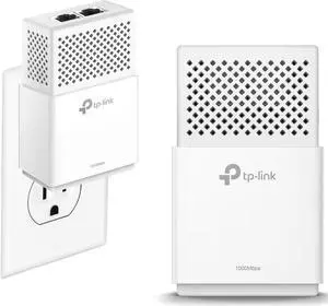 TP-Link AV1000 2-Ports Gigabit Powerline ethernet adapter kit, Powerline speeds up to 1000 Mbps (TL-PA7020 KIT_V2)