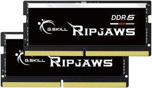 G.SKILL Ripjaws DDR5 SO-DIMM Series DDR5 RAM 32GB (2x16GB) 4800MT/s CL34-34-34-76 1.10V Unbuffered Non-ECC Notebook/Laptop Memory SODIMM (F5-4800S3434A16GA2-RS)