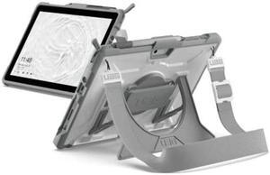 URBAN ARMOR GEAR UAG Designed for Microsoft Surface Go 4 / Surface Go 3 / Surface Go 2 / Surface Go Case 10.5" Plasma w/Hand Strap & Shoulder Strap Featherlight Drop Tested Cover White/Grey