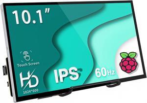HAMTYSAN Raspberry Pi Touchscreen,10 Inch Monitor HDMI,1024x600 Mini Monitor,16:9 IPS Screen Small Portable Display for Raspberry Pi 400/4/3/2/Zero/B/B+ Jetson Nano Win11/10/8/7,Driver Free