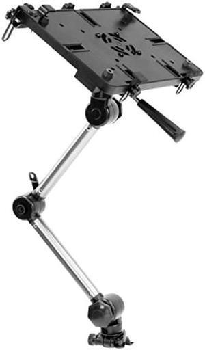 Mount-It! Laptop Vehicle Mount | No-Drill Computer Mounting Bracket for Front Passenger Seat | Sturdy and Full Motion Lockable Joints, Fits Laptops Up to 17"