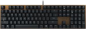 Cherry KC 200 MX Mechanical Office Keyboard with New MX2A switches. Modern Design with Metal Plate Frame. (Bronze W/MX2A Silent Red Switch)